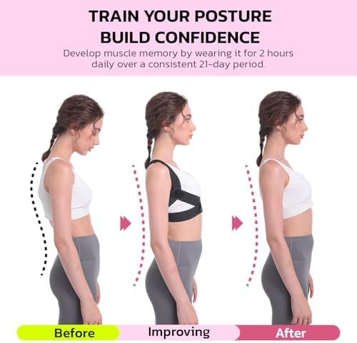 aoFIT Posture Corrector for Back Support: Shoulder Posture Brace for Upper Lower Back Pain Relief