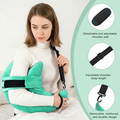 Shoulder Surgery Pillow for Rotator Cuff Pain Impingement Replacement Recovery Aids Side Sleepers Body Post Arm Torn Injury Support Relief Supplies Broken Collarbone Neck Rehab Must Haves