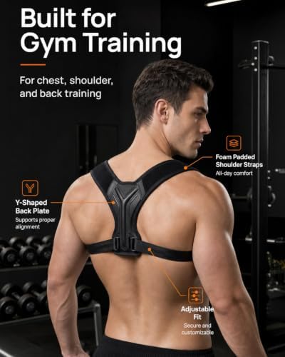 Workout Posture Corrector for Men, Upper Back Gym Trainer