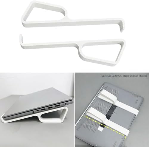 Ergonomic Laptop Stand with Cooling Vents for Improved Postures and Airflows Supports 13 to 17Inch Notebook