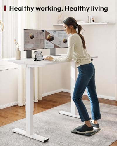 SANODESK 63''x24'' Height Adjustable Electric Standing Desk for Home Office