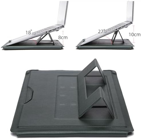 13 Inch Multifunctional Laptop Sleeve Case with Stand Soft Slim Cover for MacBook Pro/Air/ThinkPad X1/Dell XPS/Lenovo Yoga/HP Pavilion/ASUS Zenbook/LG gram/Chromebook 12.5" 13.3" Screen