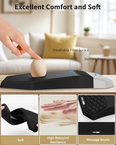 Ergonomic Mouse Pad with Wrist Rest & Keyboard Wrist Rest Support Set
