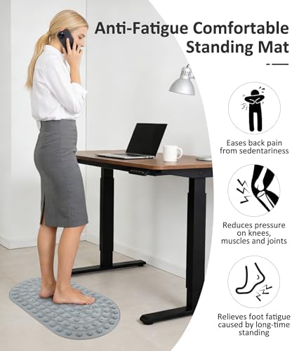 Silicone Foot Massage Acupressure Mat with Reflexology Points 30'' x 18''