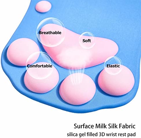 Mouse Pad Cat Paw, Ergonomic Mouse Pad,Silicone Gel Mouse Mat