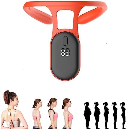 Smart Back Support, Healthy intelligent back support, back support, 1 week quick intelligent posture corrector reminder device, Suitable for female and male children (Orange red 1pcs) ( Color : Orange