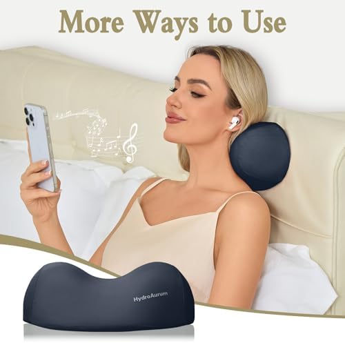 HydroAurum Cervical Neck Pillow, 100% Memory Foam Neck Roll Pillow for Neck and Shoulder Pain Relief, Orthopedic Support for Office Workers, Drivers & Yoga