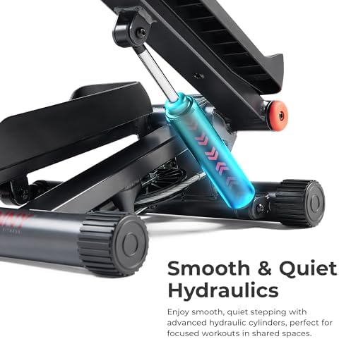 Sunny Health & Fitness Mini Stair Stepper w/Resistance Bands for Home Gym