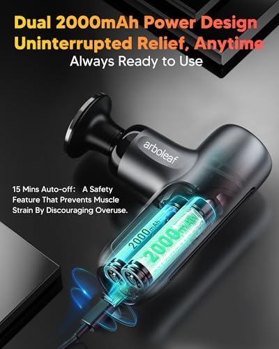 arboleaf Mini Massage Gun with Heat, Percussion for Pain Relief, Portable