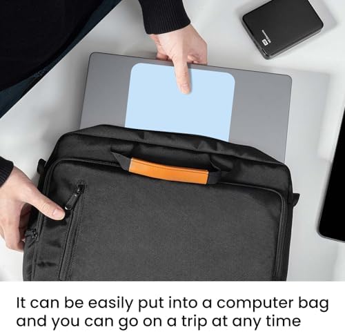 Small Mouse Pad 6 x 8 Inch, Horizontal and Vertical Flexible use. Great for Traveling, Wireless laptops, Keyboard Trays, Offices, etc. (Blue)
