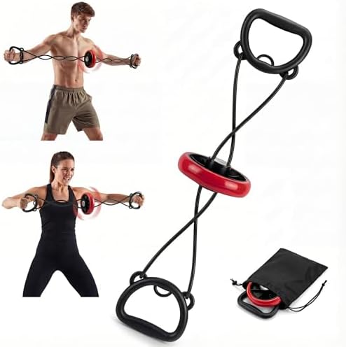 Fun Family Workout Challenges Portable Chest Exercises Trainer,Button-on-a-String Arm Resistance Bands,Chest Clip Muscle Expander,Twister Muscle Arm Strength&Biceps Trainer,Teen Gifts