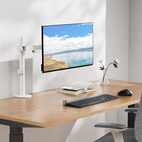 Mount-It! Single Monitor Arm Desk Mount, 17-32 Inch Screens, VESA 100x100mm