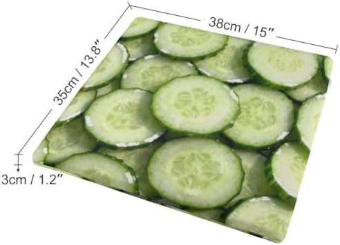 Square Chair Cushion Zipper Polyester Cover Cucumber Pickle