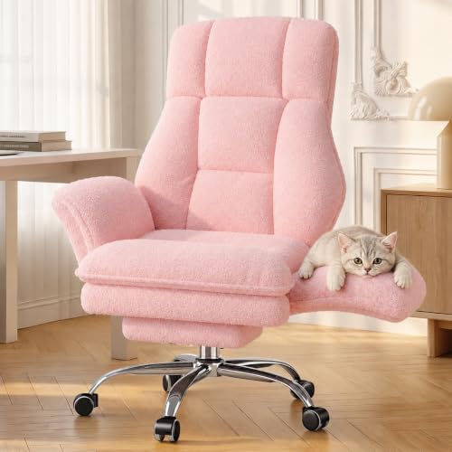 Big and Tall Office Chair with Foot Rest & Flip Armrests