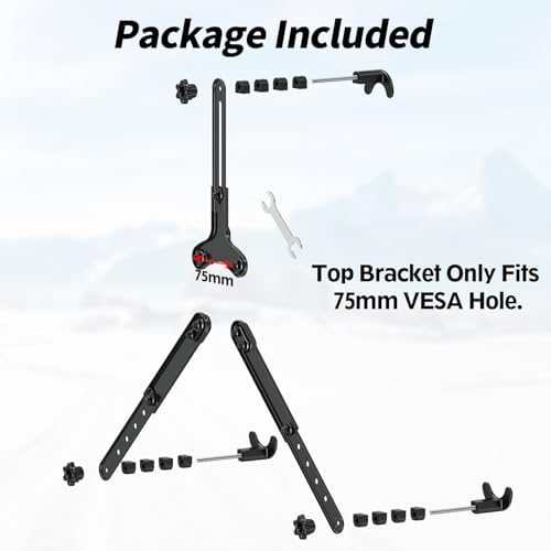 MOUNTUP Universal VESA Mount Adapter Kit, Non-VESA Monitor Mounting Adapter for 19 to 32 inch Computer Screens, Max Load 17.6lbs VESA Adapter
