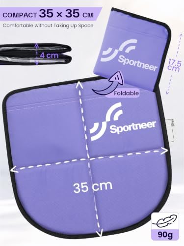 Sportneer Sitting Pad, Thickened Waterproof Foam Seat Cushion for Kids, Foldable Camping Mat for Outdoor Seating, Hiking, Travel