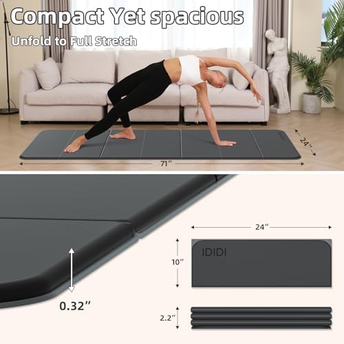 Foldable Yoga Mat Thick 0.32"(8mm)