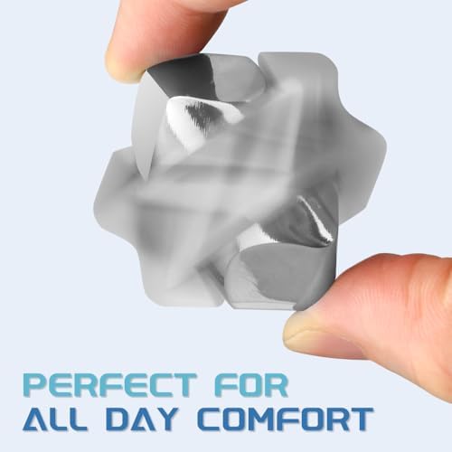 Fidgets Infinity Cube Toy Fidget Spinner Focus 2 in 1 Gyro Metal Cool Stuff Desk Gadget Office Toy Figette Sensory EDC Relaxing Tool Fingears Stocking Stuffers for Teen Boys(Sliver)