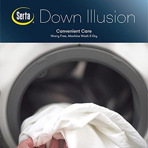 Serta Down Illusion Medium/Firm Cooling Bed Pillows, King (2 Pack)