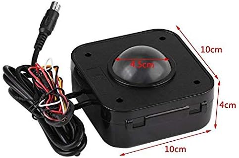 Arcade Trackball Mouse,4.5cm Lighted Illuminated Round LED Trackball Mouse PS/2 PCB Connector for Arcade (Trackballs)