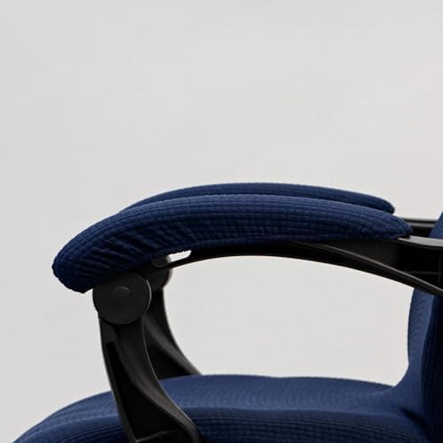 Melaluxe Office Chair Armrest Covers, Stretchable Removable Washable Chair Arm Covers, Elastic Desk Computer Gaming Chair Arm Rest Protector Slipcovers (Navy)