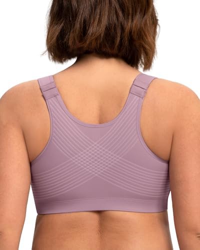 HSIA Posture Bras for Women Front Closure No Underwire Back Support Bra