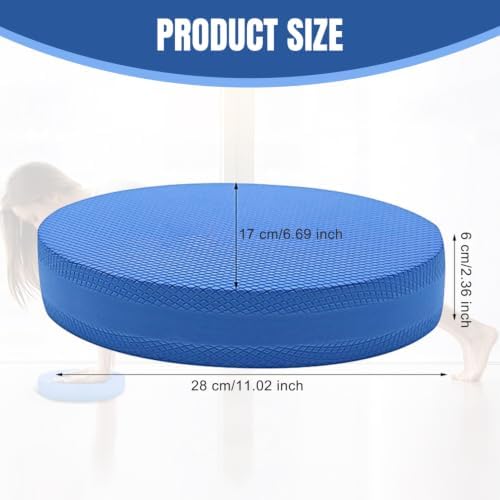 Balance Pad, Oval balance pads, Non-Slip Foam Mat & Ankles Knee Pad Cushion for Physical, Rehabilitation, Core and Strength Stability Training