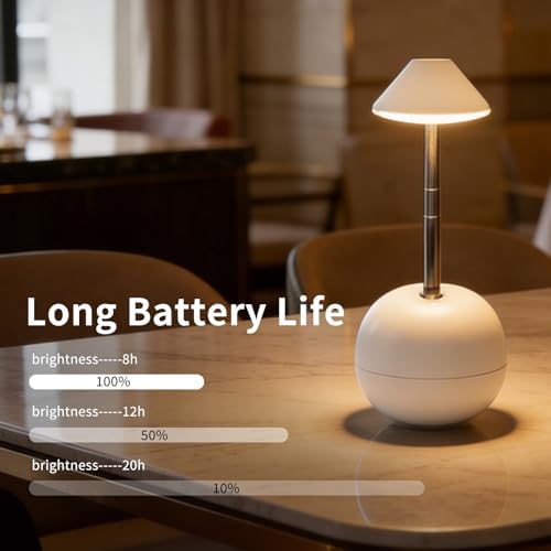 Rechargeable LED Table Lamp, Tumbler Cordless Lamp