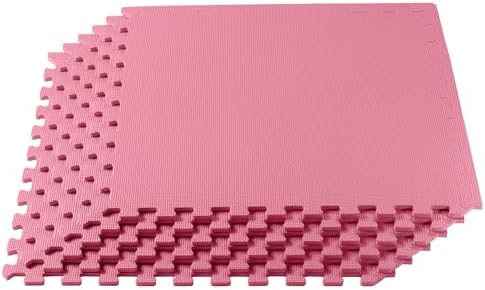 We Sell Mats 3/8" Thick Multipurpose EVA Foam Exercise Floor Mat, Interlocking Tiles, Anti-Fatigue for Home or Gym