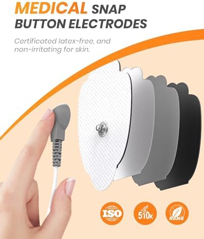 AVCOO 30 Modes TENS EMS Unit Muscle Stimulator for Pain Relief, 12 Pcs Pads