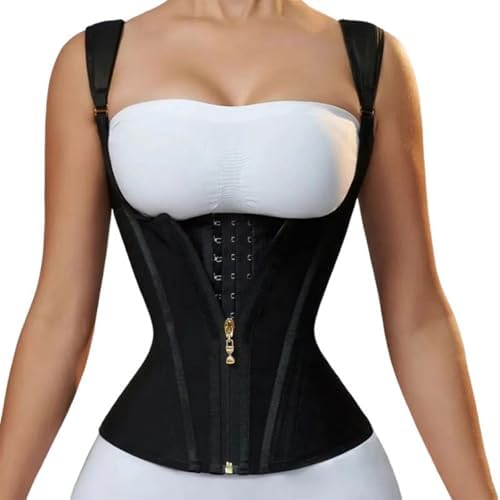 PetPhindU Shoulder Straightener Posture Corrector, Waist Trainer for Women, Tummy Control Sports Girdle Posture Corrector (Black,XX-Large)