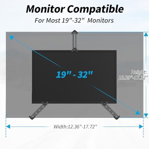 MOUNTUP Universal VESA Mount Adapter Kit, Non-VESA Monitor Mounting Adapter for 19 to 32 inch Computer Screens, Max Load 17.6lbs VESA Adapter