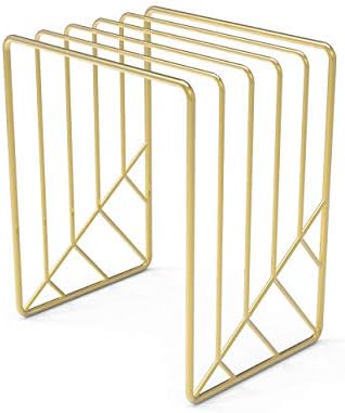 U Brands Mail Organizer, Metal Letter Sorter, Desk Organizer, Gold