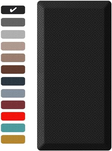 Ophanie Kitchen Mats for Floor, 3/4 Inch Thick, 20 x 60 Anti Fatigue Cushioned Mat,Kitchen Rugs,Waterproof,Comfort Ergonomic Standing Mat for Office,Home,Sink with 99+ Pairs of Anti-Slip Bottom Ridges