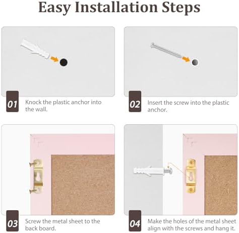 DOLLAR BOSS Bulletin Boards with Linen, 24"x18" White Cork Board, Pink