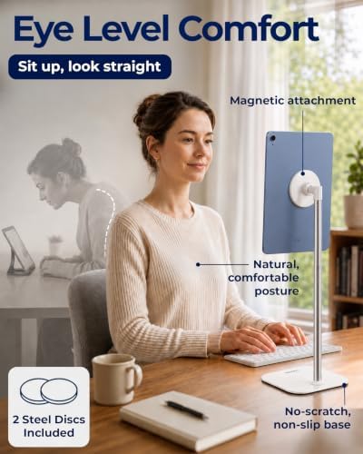 COOPER TabStand Magnetic iPad Stand for Desk, Tablet & iPad Holder Stand