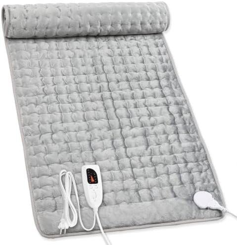 Heating Pad,Electric Heating Pads,Heating Pad for Back,Gray,40x20 Inch