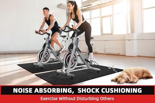 GymCope Treadmill Mat for Hardwood Floor Carpet 7'x3'/6'x3'/6'x2.5'/4'x2'