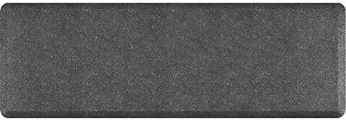 WellnessMats Granite Anti-Fatigue Mat - Comfort, Support & Style - Non-Slip, Non-Toxic - 6'x2'x 3/4"x 3/4" Granite Steel