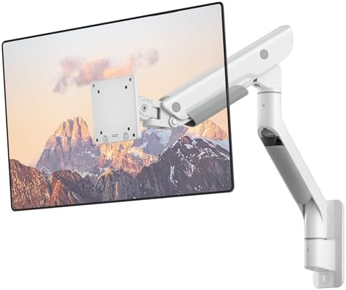 monTEK Monitor Wall Mount for 17-57" Ultrawide, 59.4 lbs, White