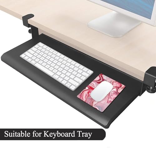 Small Mouse Pad, Mini Mouse Pad 6 X 8 Inch with Non-Slip Rubber Base for Keyboard Tray Laptops Wireless Mouse Home Office Travel, Washable & Portable (Red Mixed Marble)