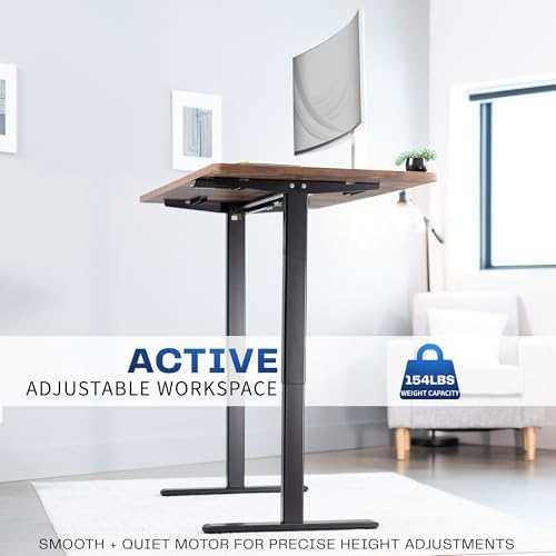 VIVO Rustic Vintage Brown 60 x 30 in Standing Desk, DESK-KIT-0B6N