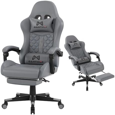 Gamtimer Gaming Chair, 400 LB Weight Capacity,with Pocket Spring Cushion