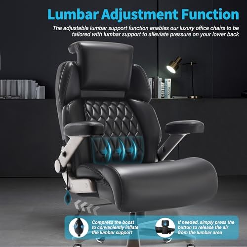 Big and Tall Office Chair 700lbs, Ergonomic High Back Computer Desk Chair