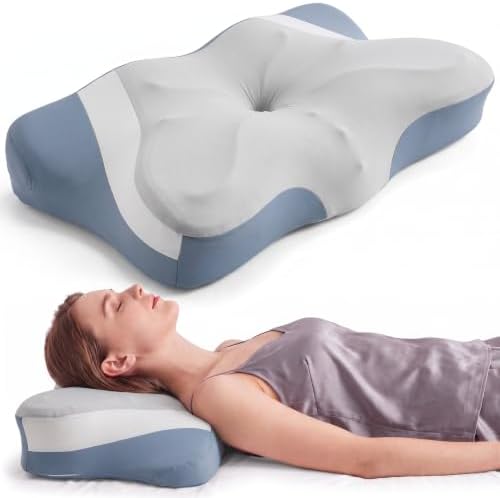 Cervical Neck Pillow, Memory Foam Contour Pillow, Queen