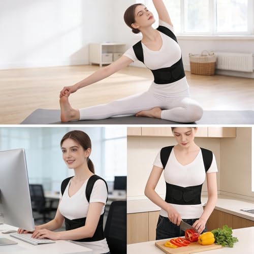 Posture Corrector for Men Women Back Brace Full Back Support Strap