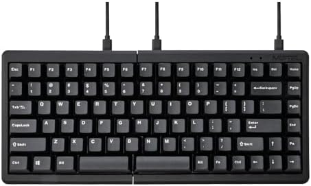 BAROCCOMiSTEL MD770 Classic Black/WF, TKL Ergonomic Mechanical Keyboard, Cherry MX, Split-Alice Layout, PBT DoubleShot Keycap, Mac/Windows OS Compatible- Clear Switch