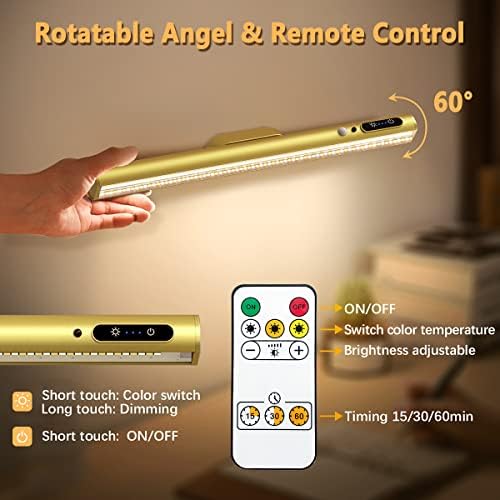 Hapfish Battery Powered Operated Wall Strip Lights, Magnetic LED Light Bar