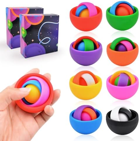 Fidget Toys Kids Pack, Fidget Spinner Set for Adults, Sensory Toys Boys Girls Teens Christmas Stocking Stuffers Party Favors, ADHD Autism Stress Relief Finger Toys, Gift for New Year