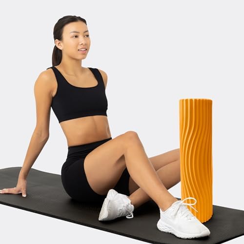 Oceanfoam Tidal Roller - Muscle Massage Foam Roller for Exercise (Gold)